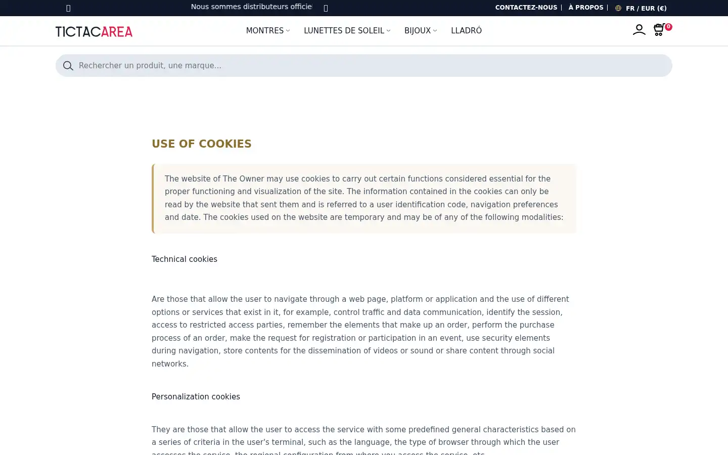Screenshot of tictacarea.com