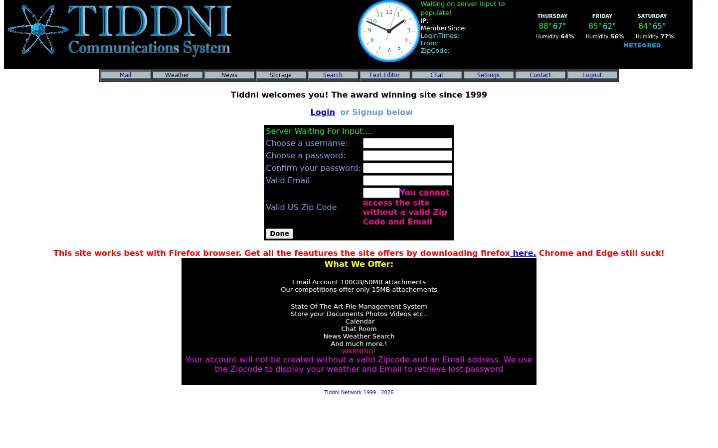 Screenshot of tiddni.com