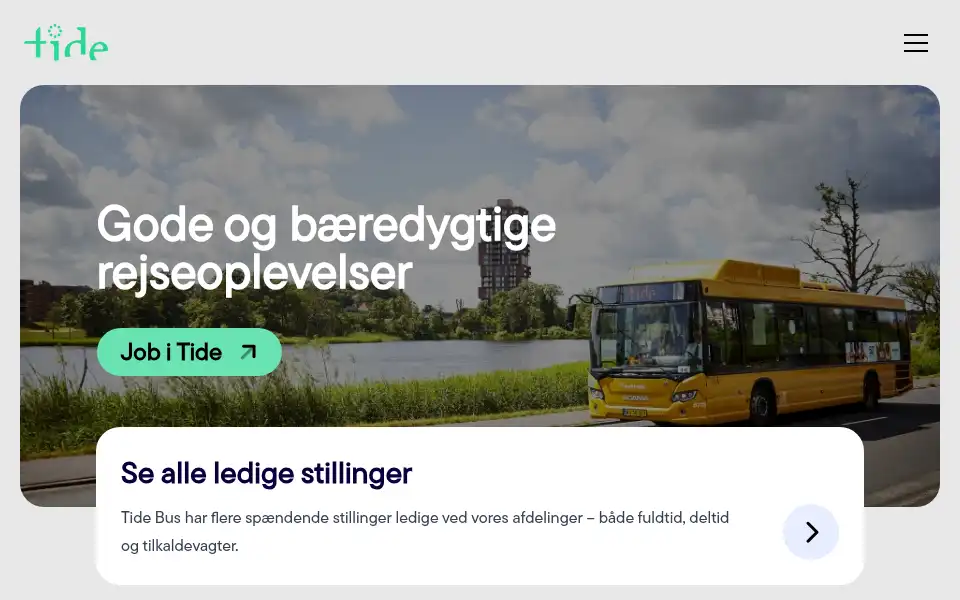 Screenshot of tidebus.dk