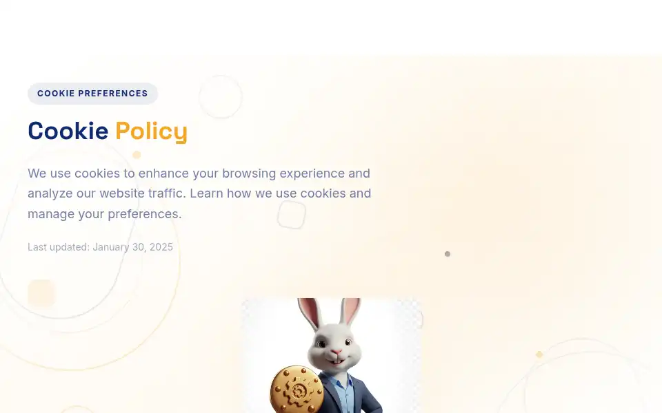 Screenshot of tidyrabbit.com