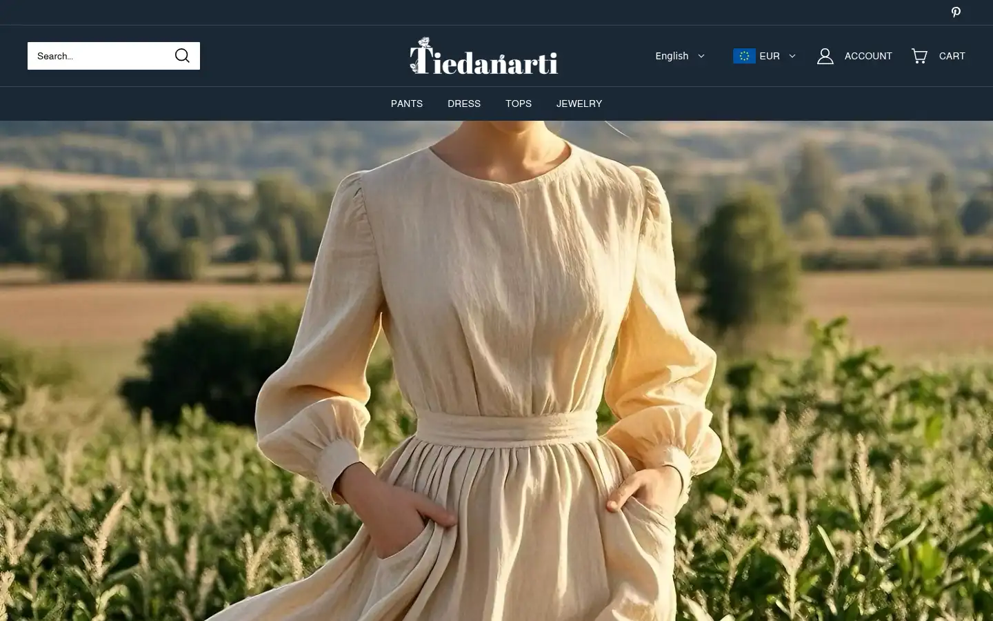 Screenshot of tiedanarti.com