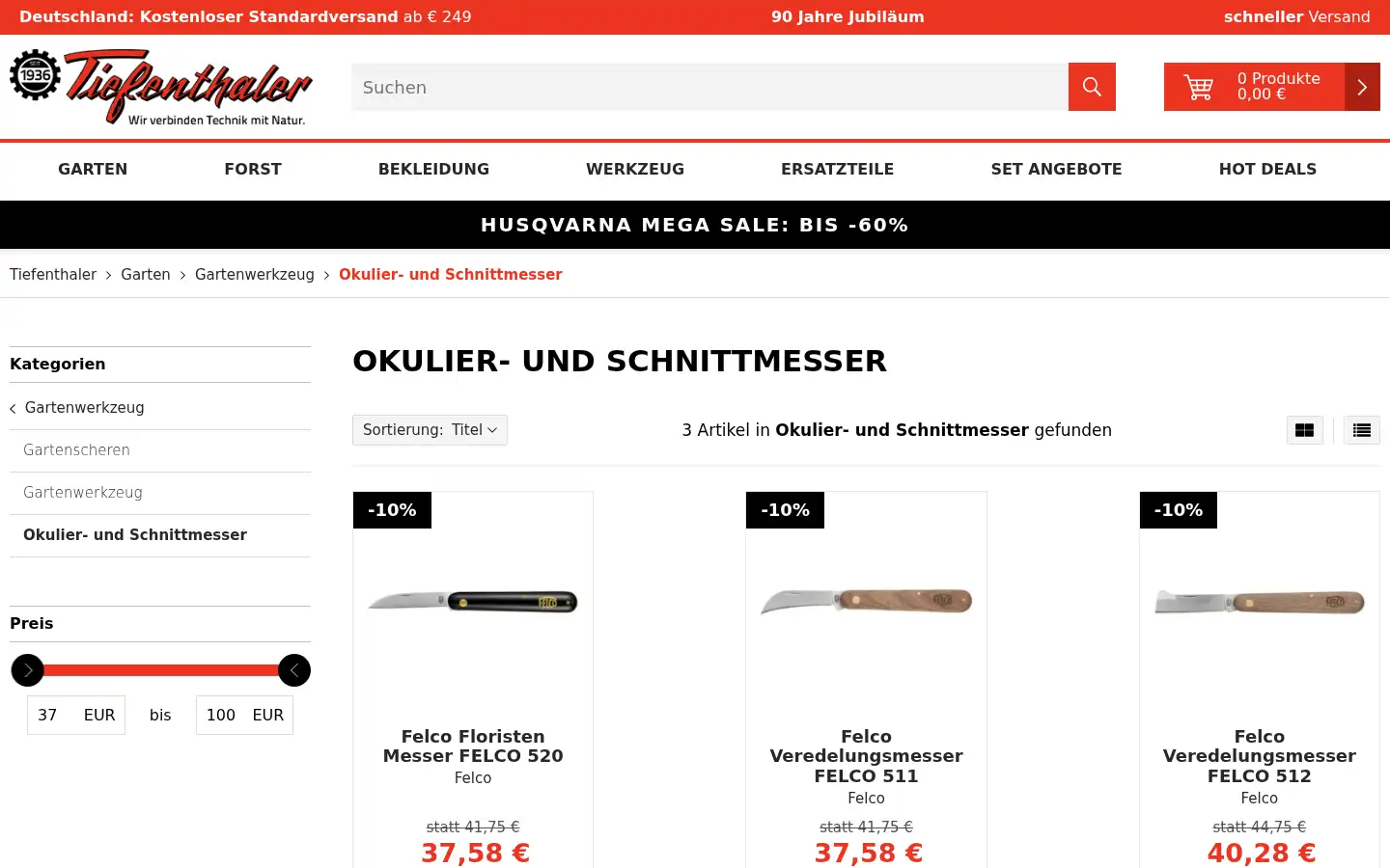 Screenshot of tiefenthaler-landtechnik.de