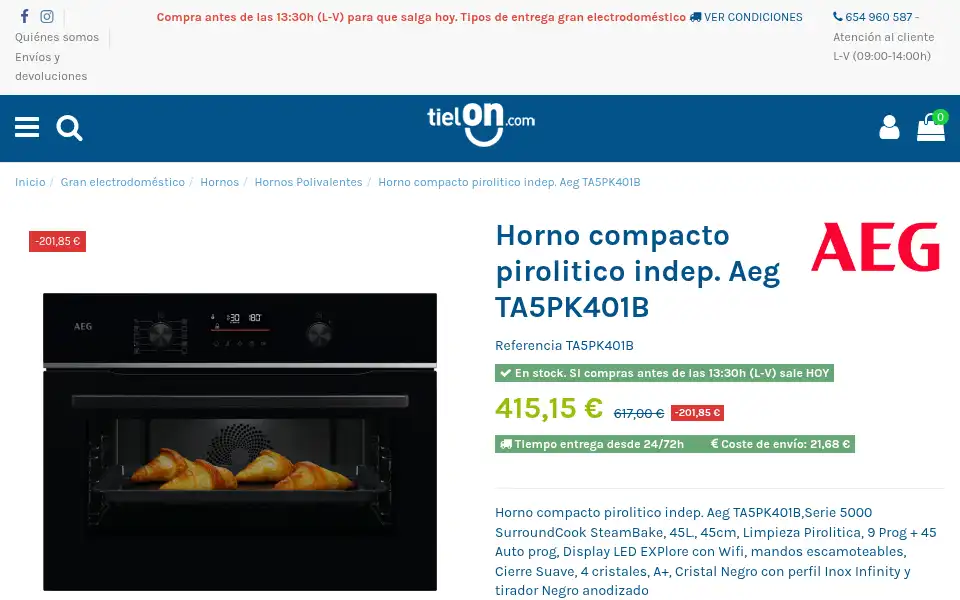 Screenshot of tielon.com