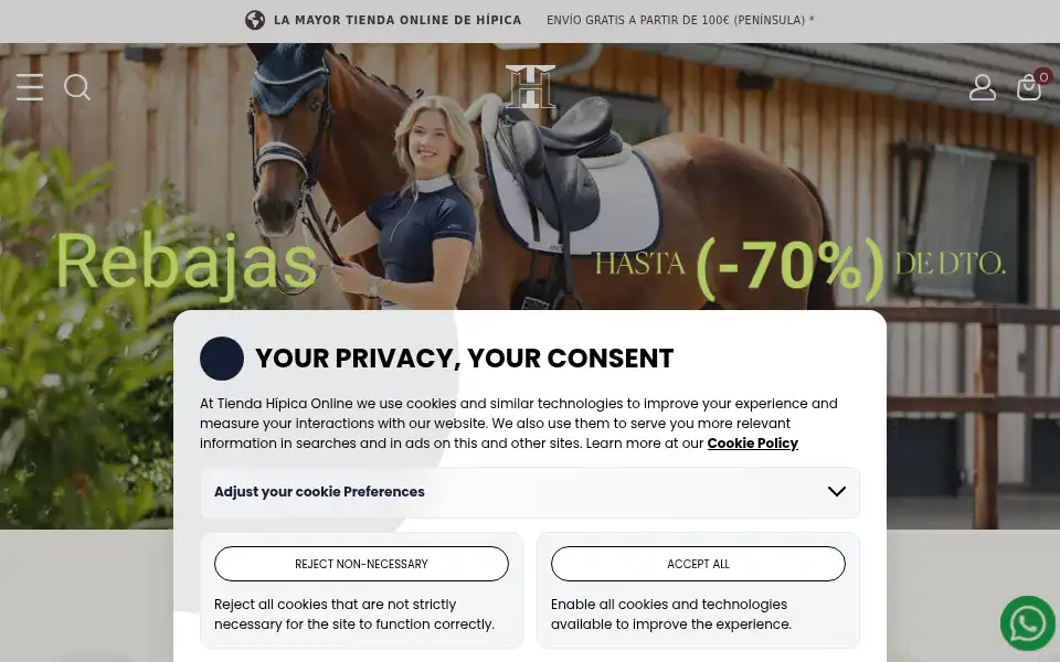 Screenshot of tiendahipicaonline.es