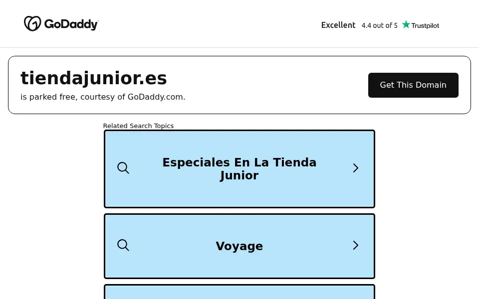 Screenshot of tiendajunior.es