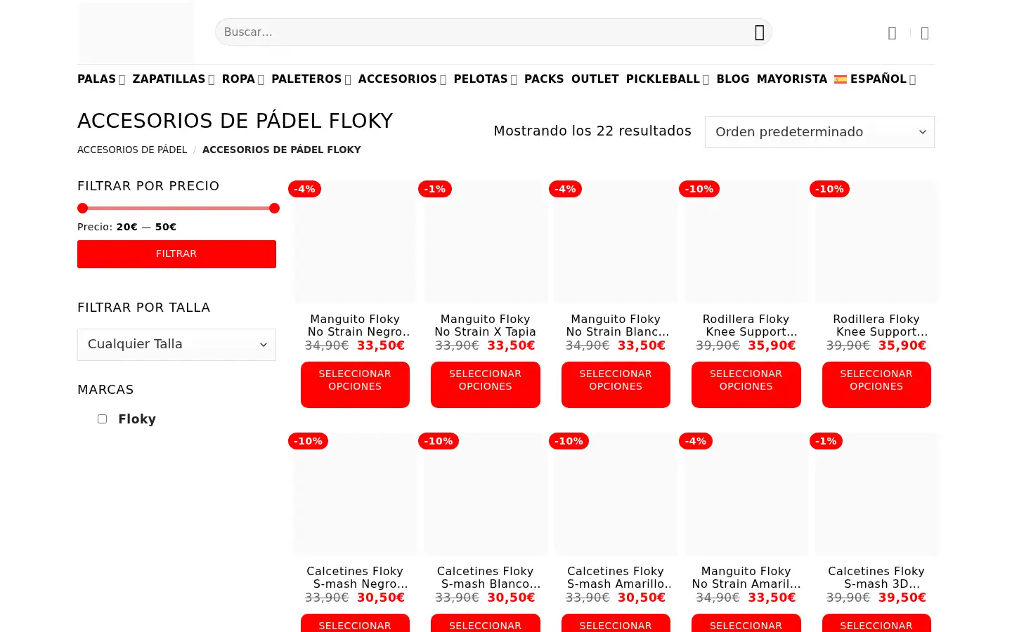 Screenshot of tiendapadel5.com