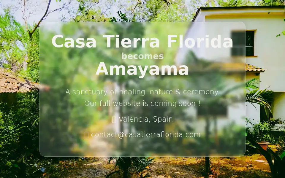 Screenshot of tierrafloridaretreat.com
