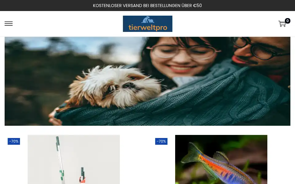 Screenshot of tierweltpro.com