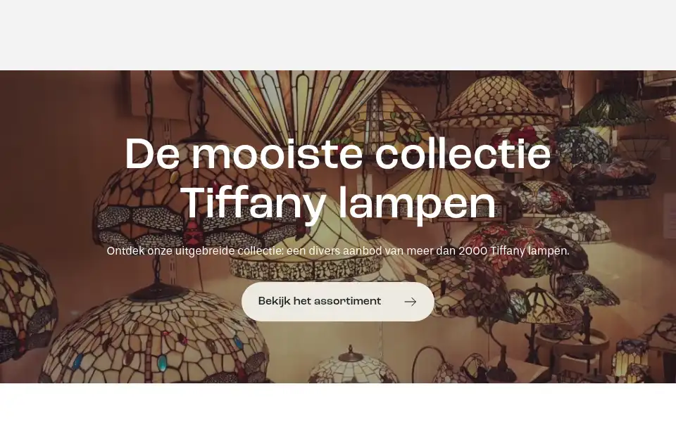 Screenshot of tiffanylampenhuis.nl