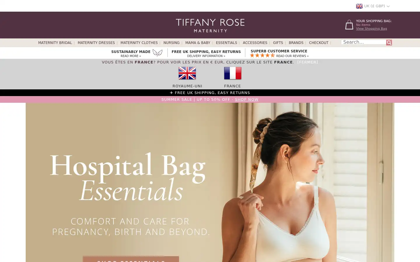 Screenshot of tiffanyrose.com