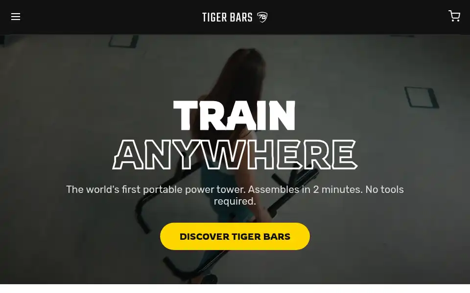 Screenshot of tigerbars.com