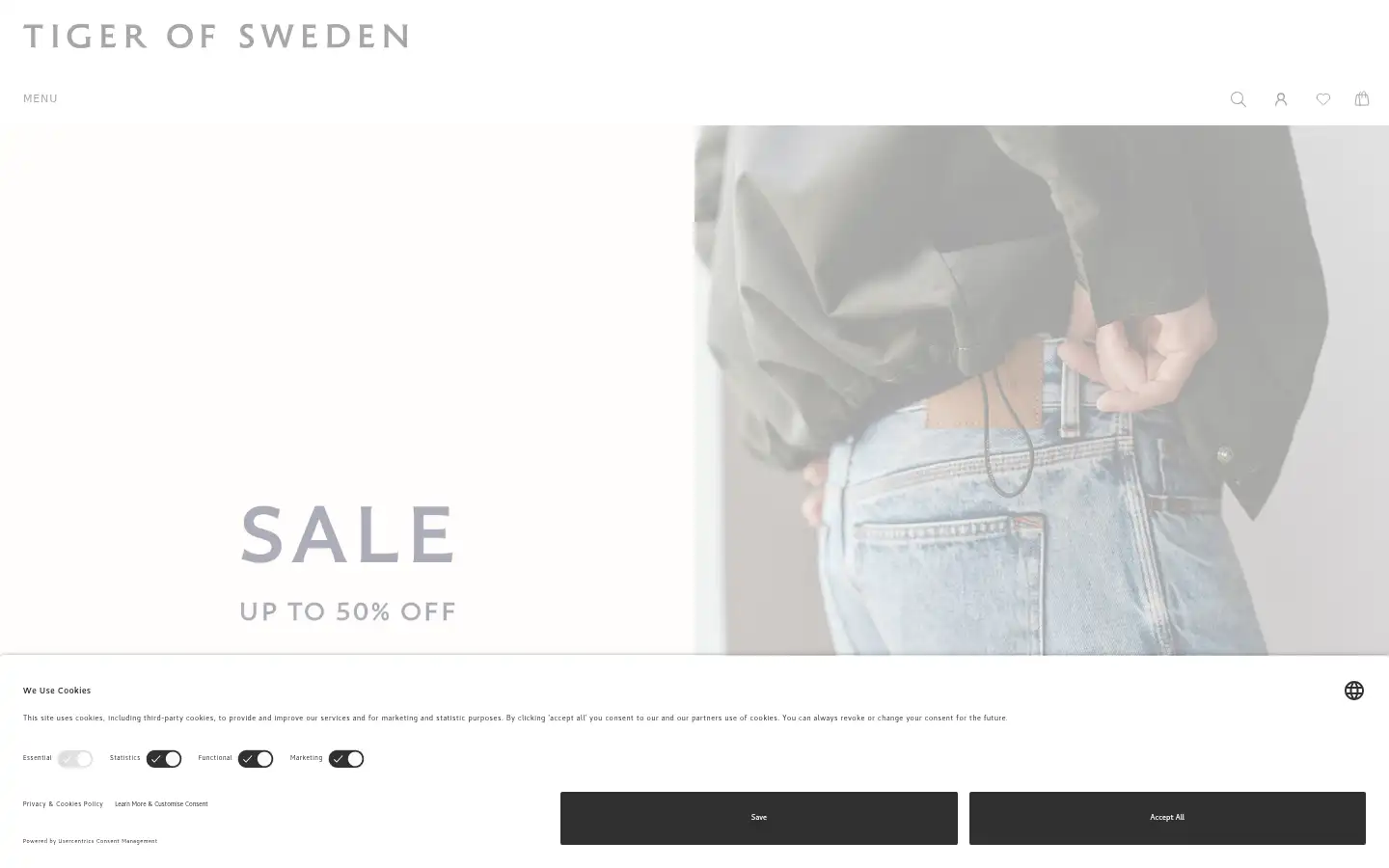 Screenshot of tigerofsweden.com