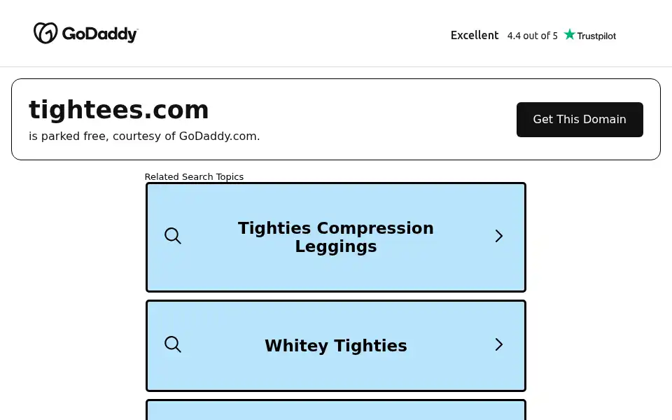 Screenshot of tightees.com