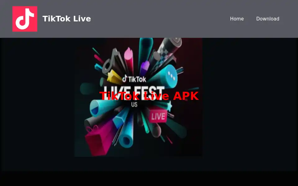 Screenshot of tiktoklive.com.pk