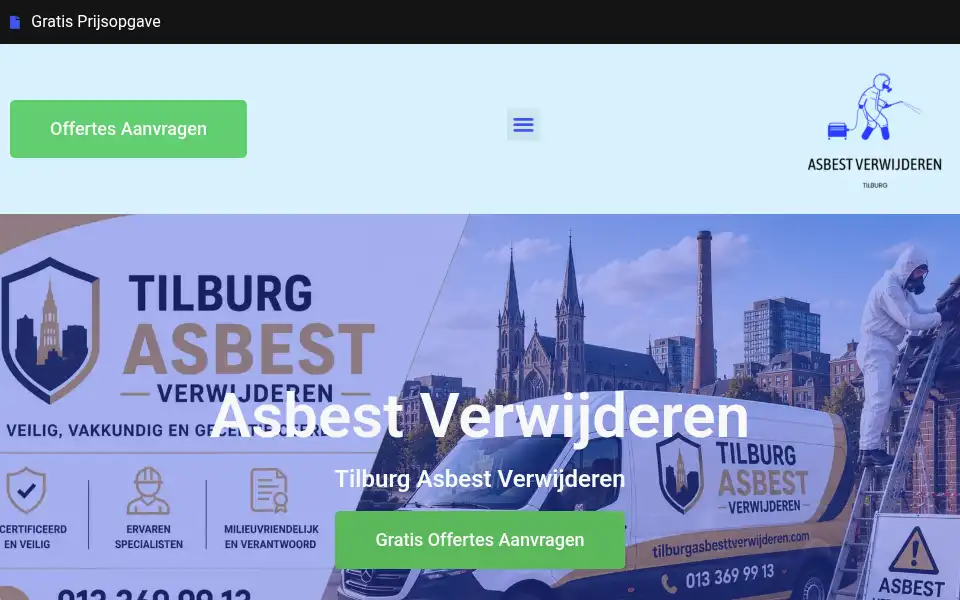 Screenshot of tilburgasbestverwijderen.com