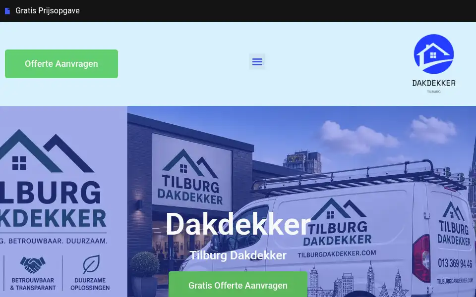 Screenshot of tilburgdakdekker.com