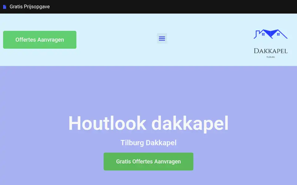 Screenshot of tilburgdakkapel.com