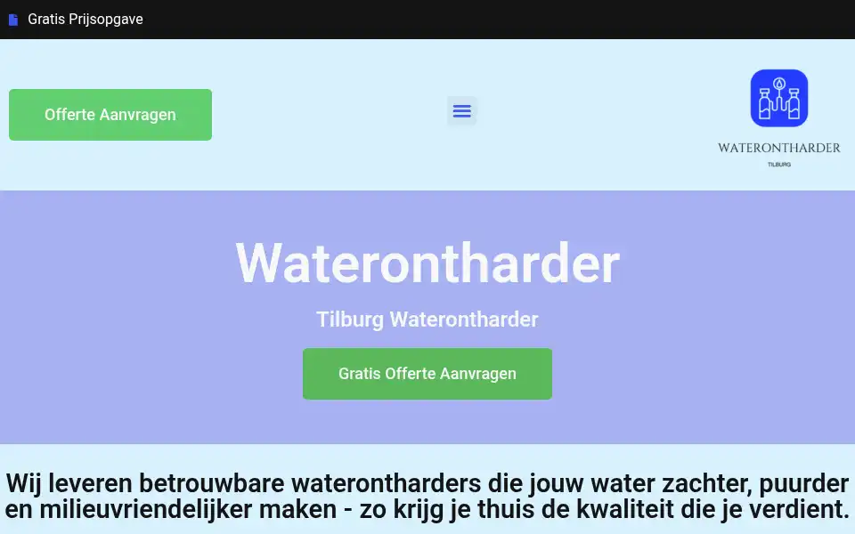 Screenshot of tilburgwaterontharder.com