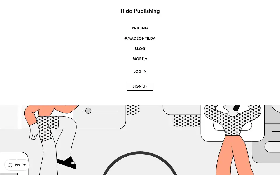 Screenshot of tilda.ws