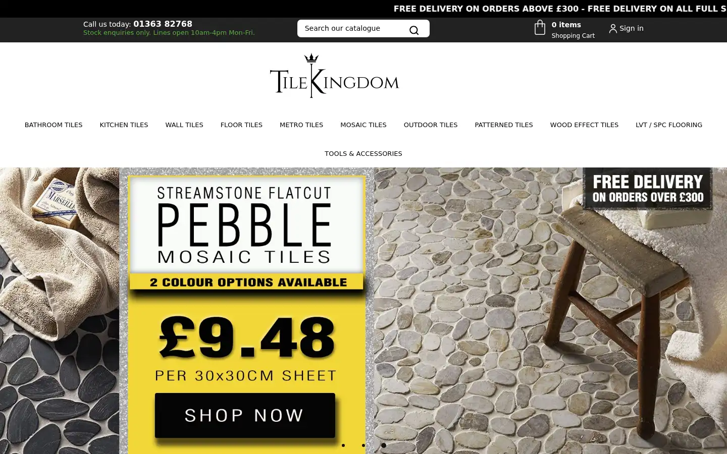 Screenshot of tilekingdom.co.uk