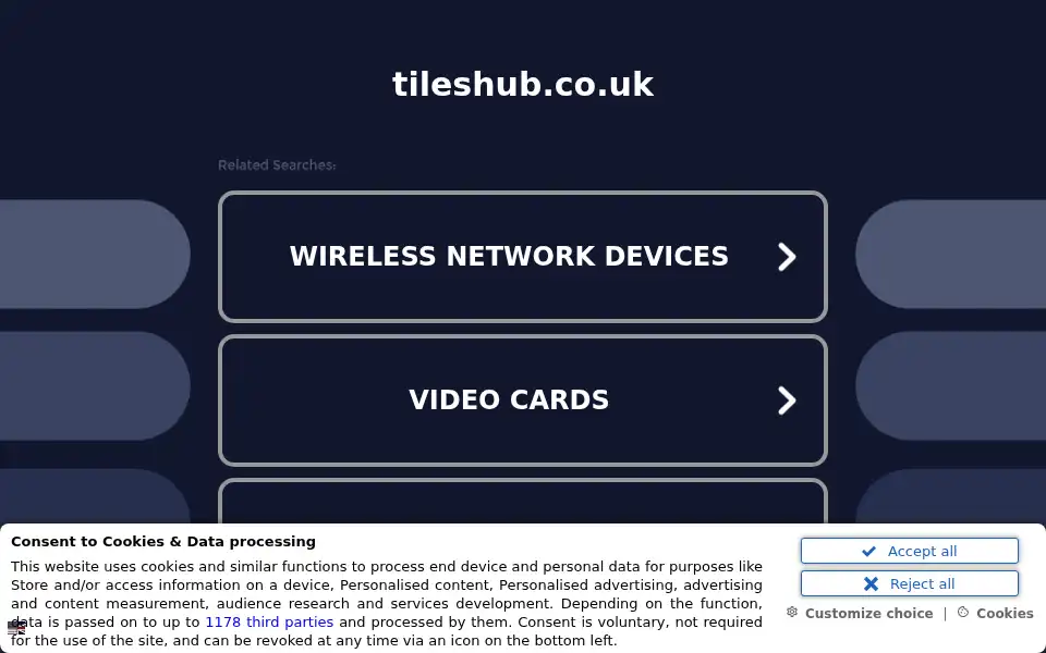 Screenshot of tileshub.co.uk
