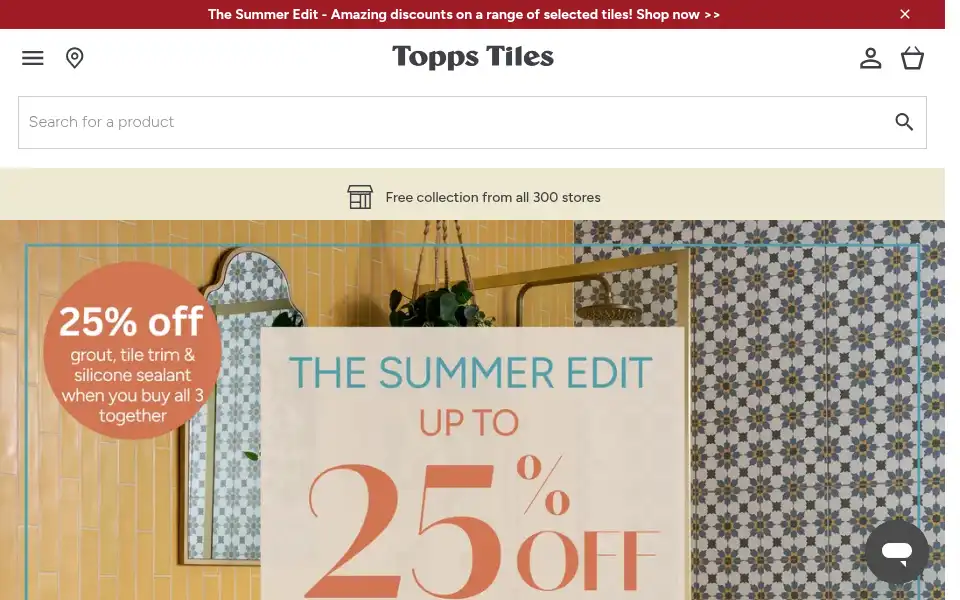 Screenshot of tilewarehouse.co.uk