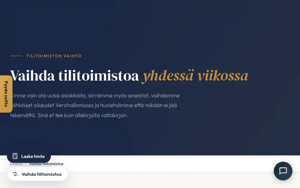 Screenshot of tilitoimistonm.fi