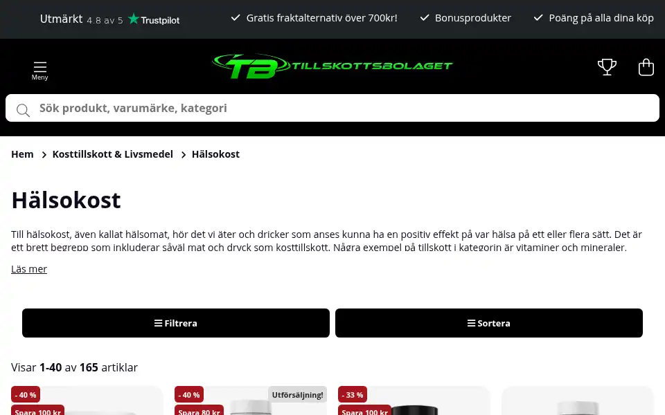 Screenshot of tillskottsbolaget.se