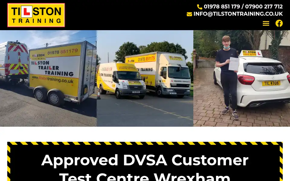 Screenshot of tilstontraining.co.uk