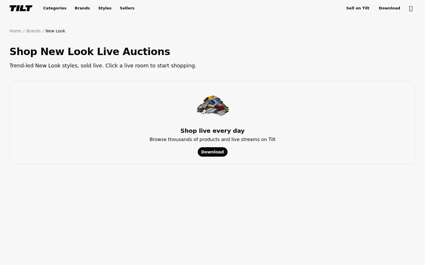 Screenshot of tilt.app