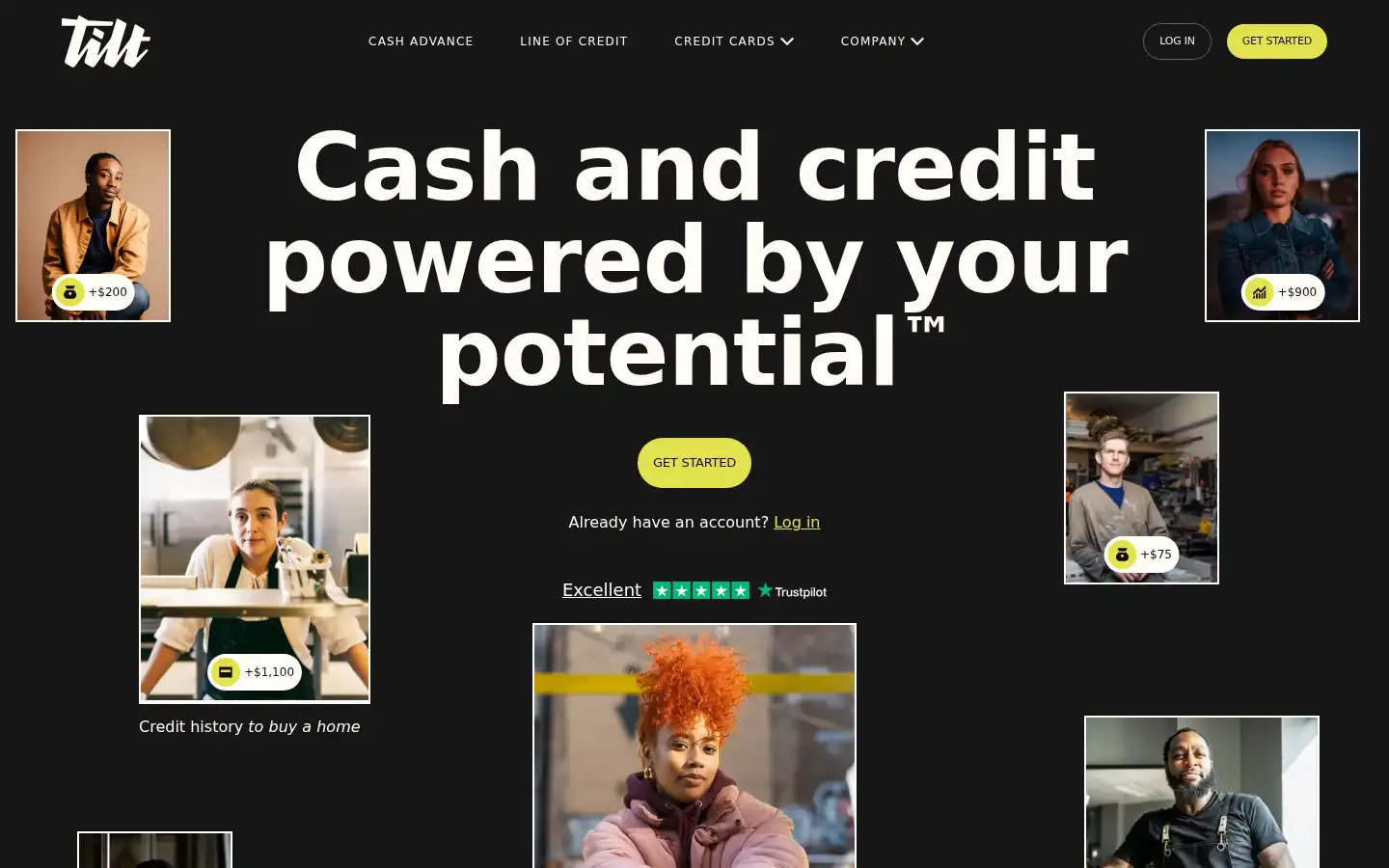 Screenshot of tilt.com