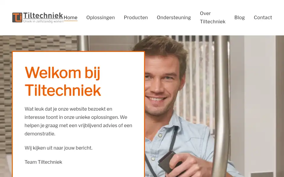 Screenshot of tiltechniek.nl