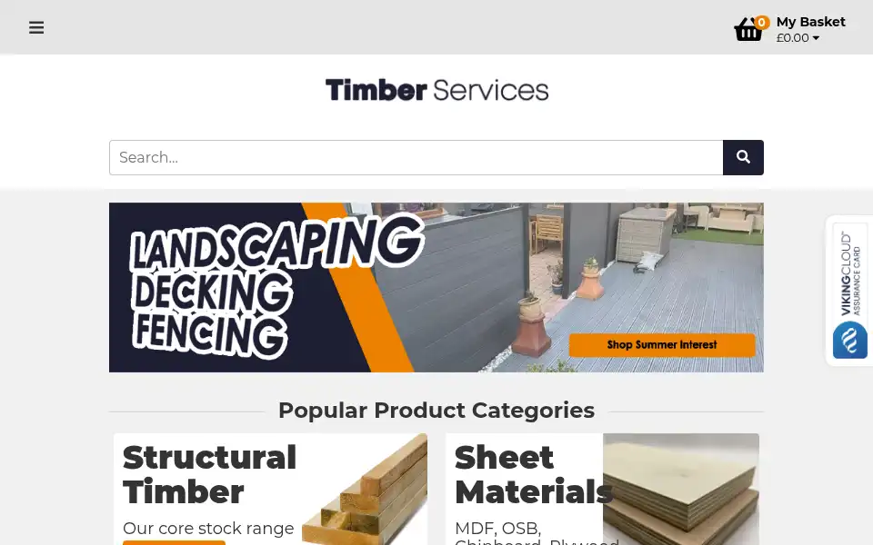 Screenshot of timberservices.com