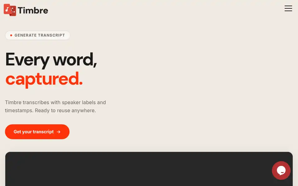 Screenshot of timbrehq.com