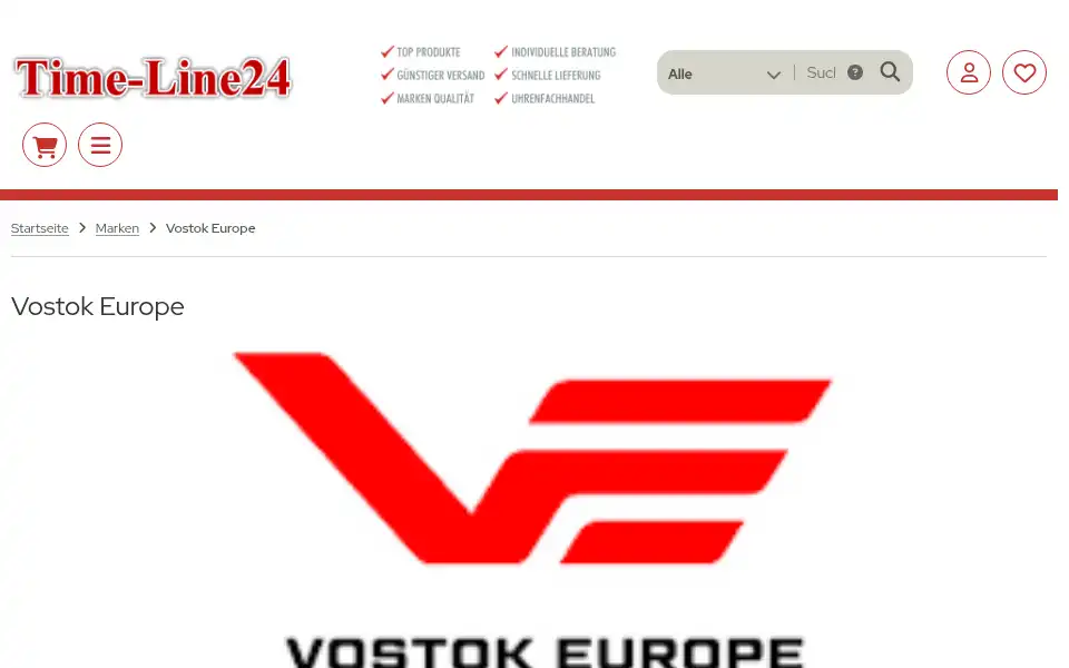 Screenshot of time-line24.de