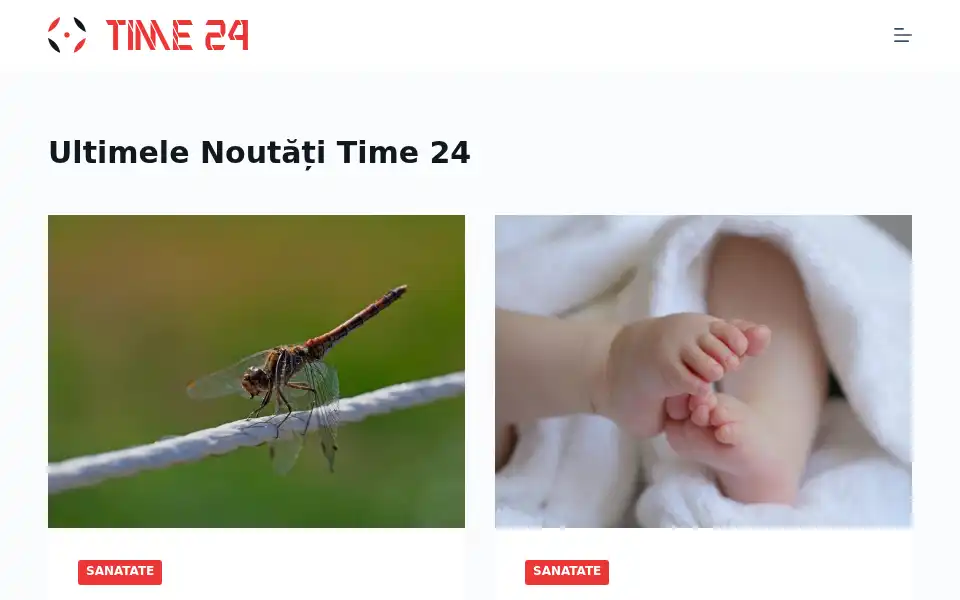 Screenshot of time24.ro