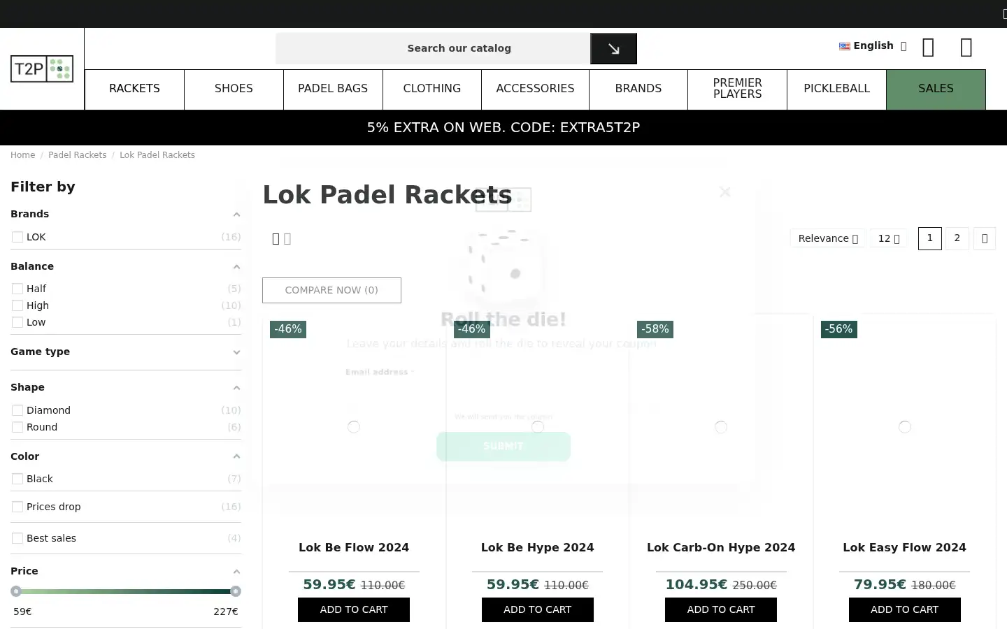 Screenshot of time2padel.com