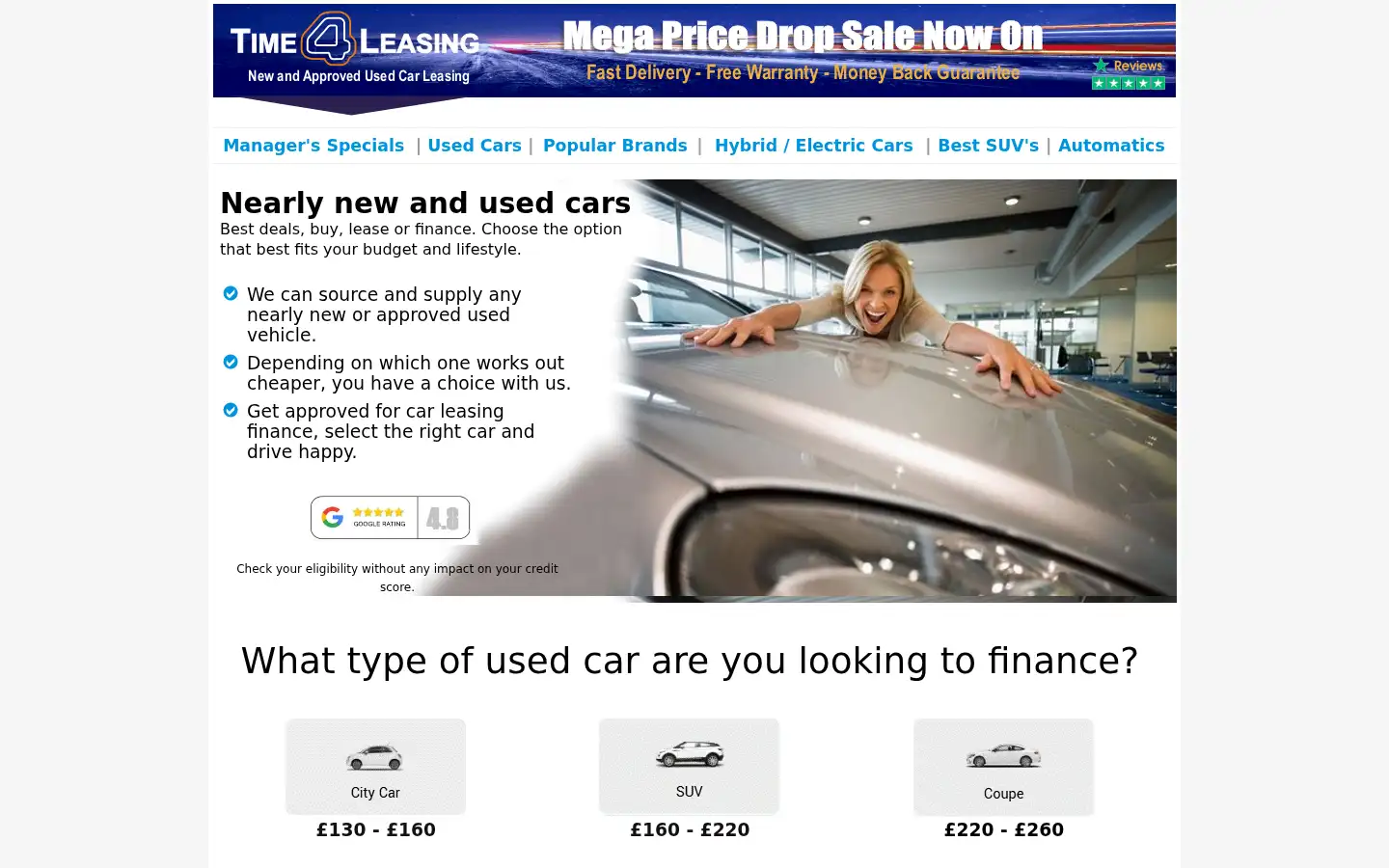 Screenshot of time4leasing.co.uk