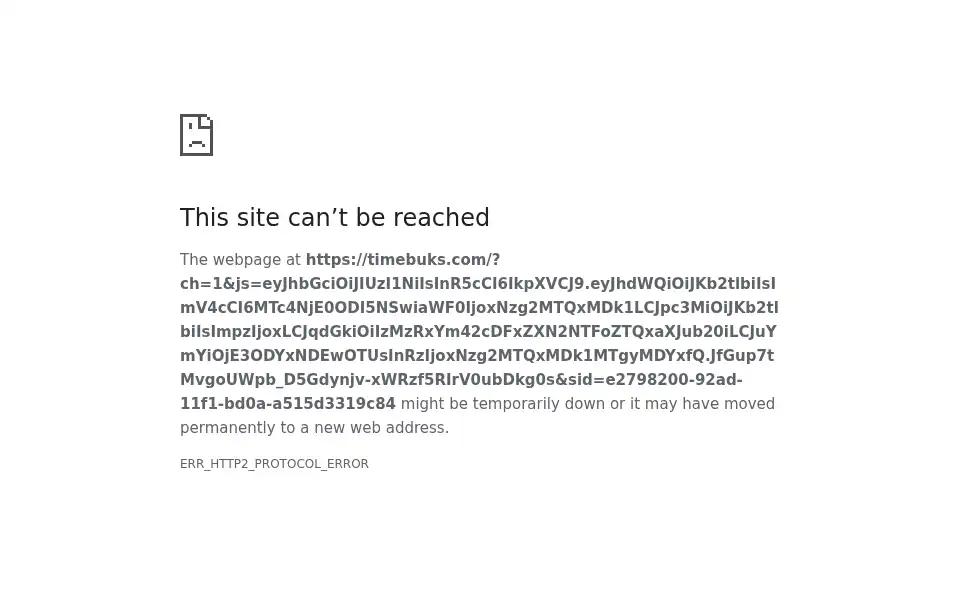Screenshot of timebuks.com
