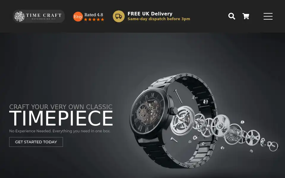 Screenshot of timecraftwatchmaking.com