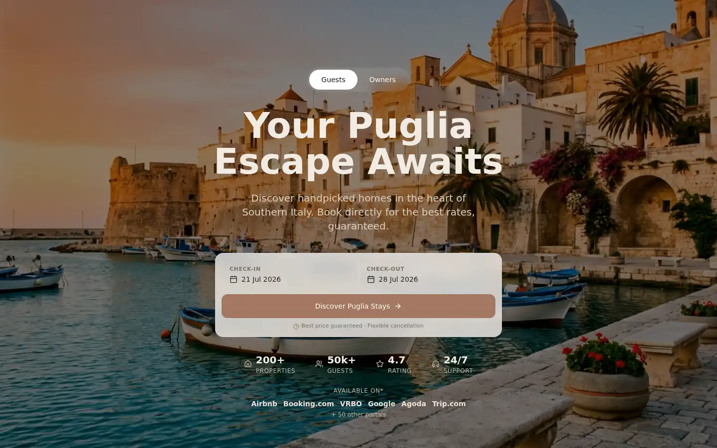 Screenshot of timelesspuglia.com
