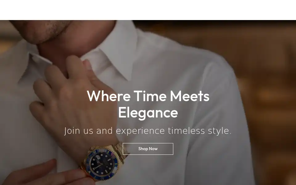 Screenshot of timeluxury.com