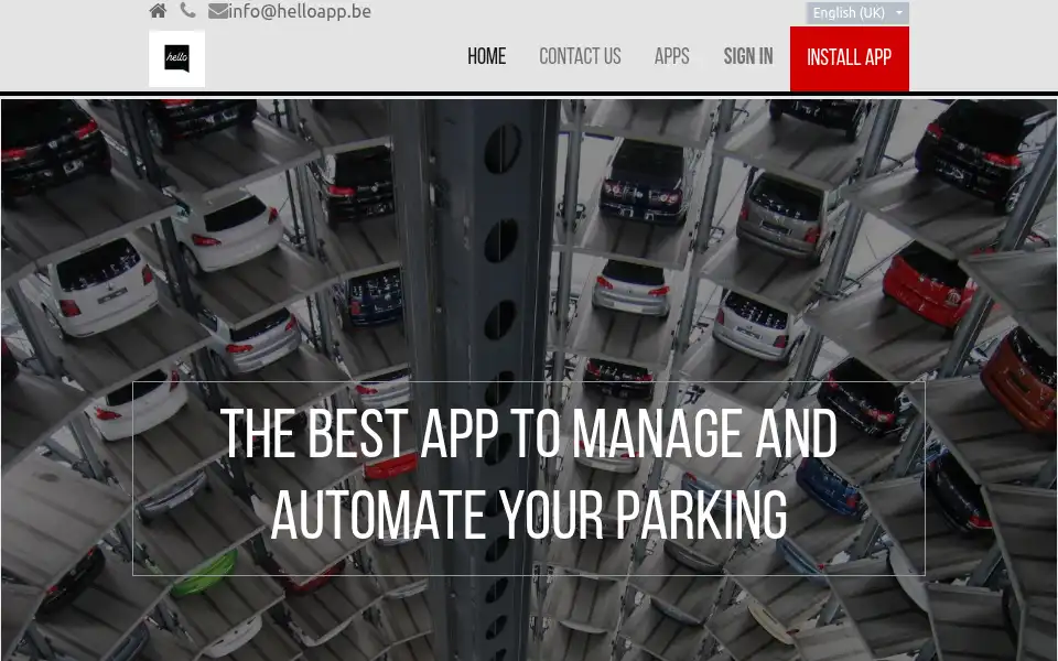 Screenshot of timepark.fr