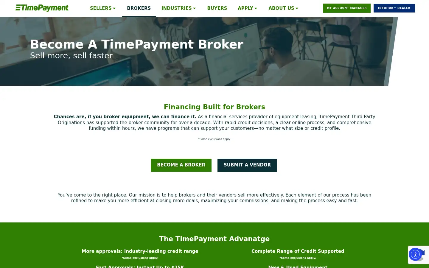 Screenshot of timepayment.com