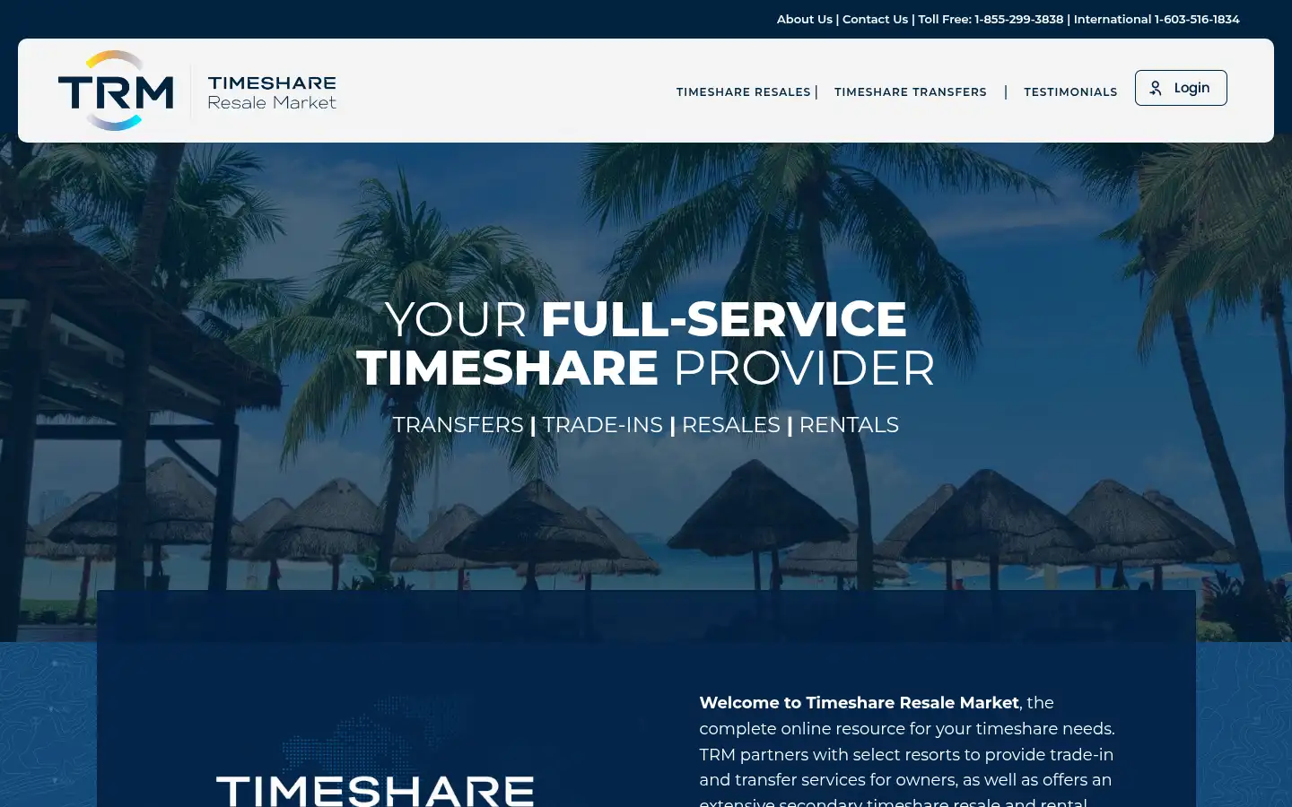 Screenshot of timeshareresalemarket.com