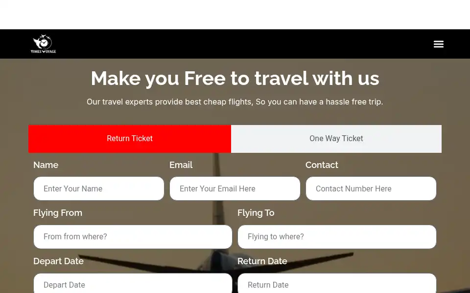 Screenshot of timesvoyage.co.uk