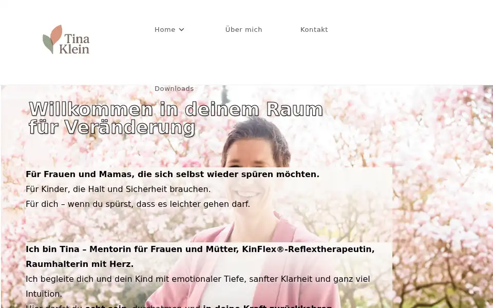 Screenshot of tinakleincoaching.de