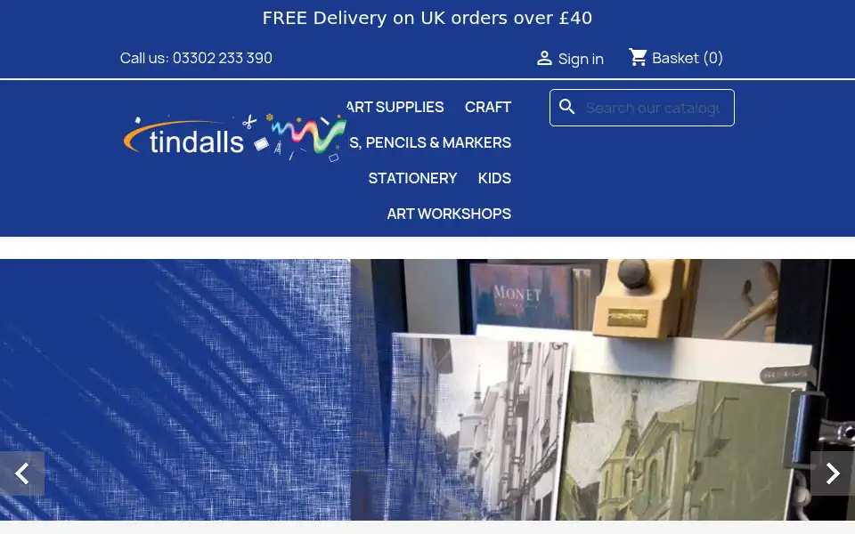 Screenshot of tindalls.co.uk