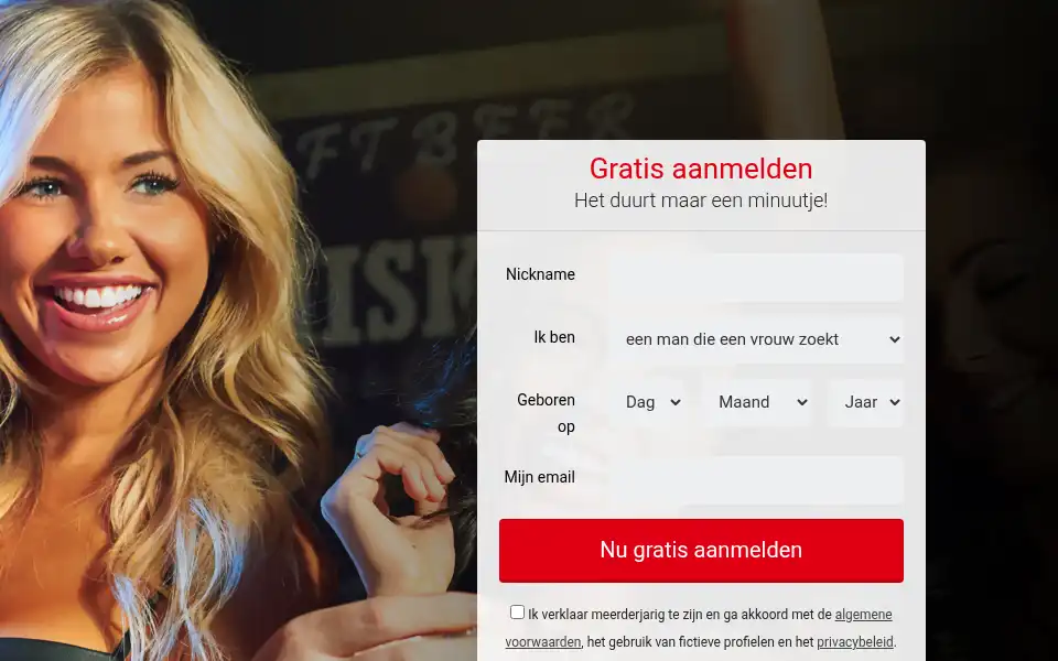Screenshot of tindrdatingsite.nl