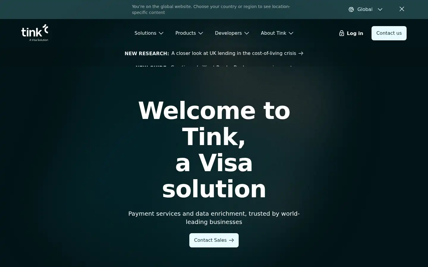 Screenshot of tink.com